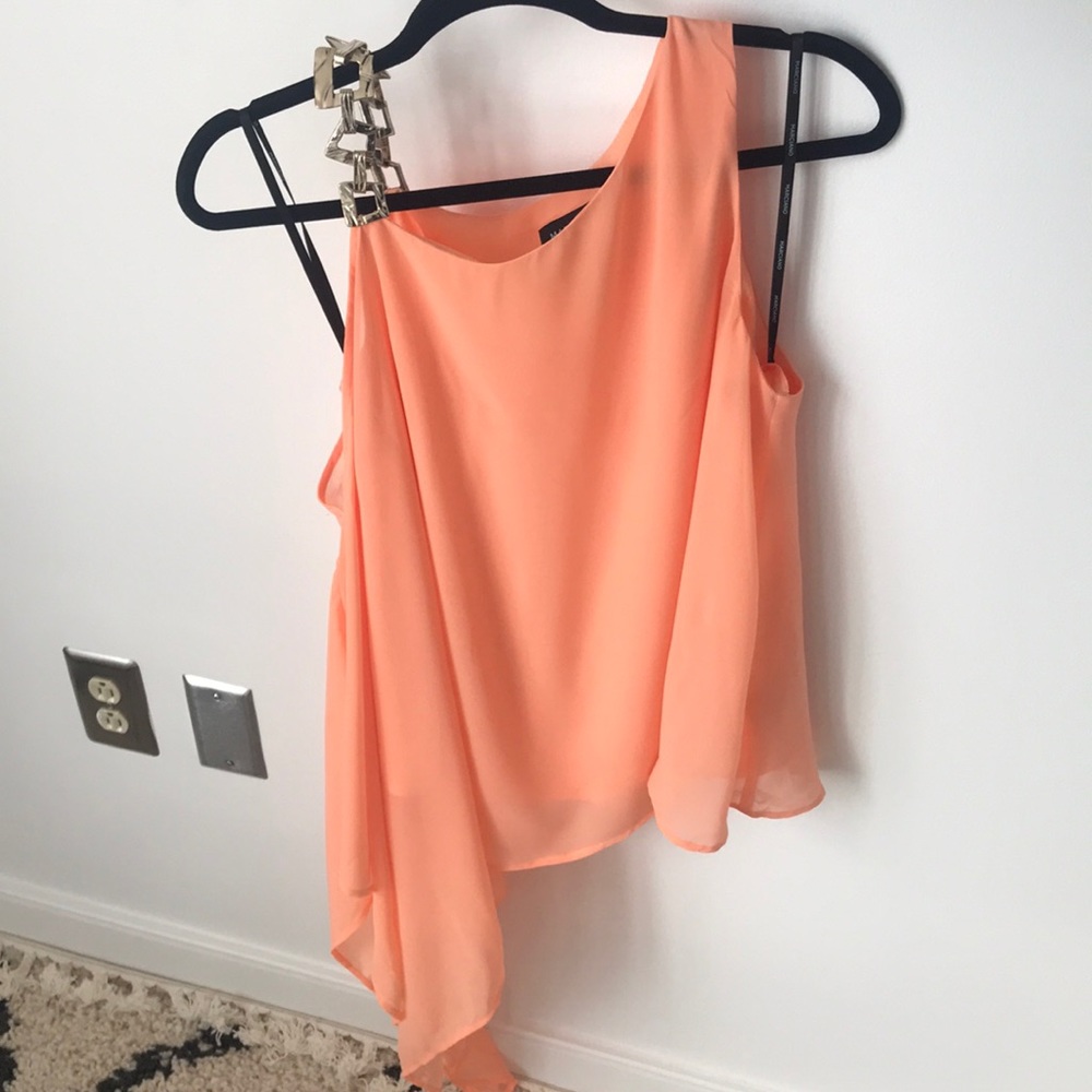 Marciano Orange Buckle Shoulder Tunic